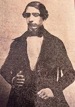 Imagen - Daguerrotipo de Práxedes Mateo-Sagasta (hacia 1844-45), recuperado a partir de una imagen reproducida en el periódico LA RIOJA en 1925.